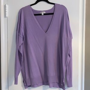 Prologue Lilac V Neck Sweater L